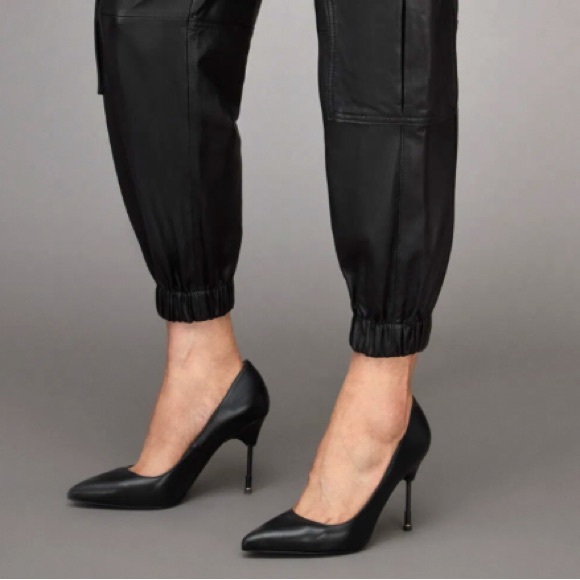 All Saints Leather Cargo Pants - Picture 14 of 16